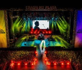 Professional stage lighting in Orlando for a large concert and live entertainment production